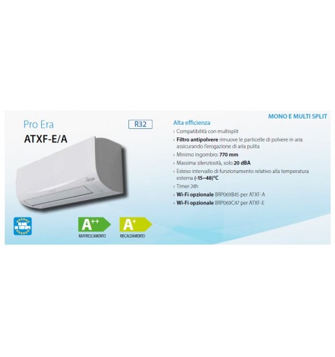 Daikin ATXF35E ARXF35E Air Conditioner 3,5kw 12000BTU Siesta Pro Era A++/A+ Inverter Wifi Ready White