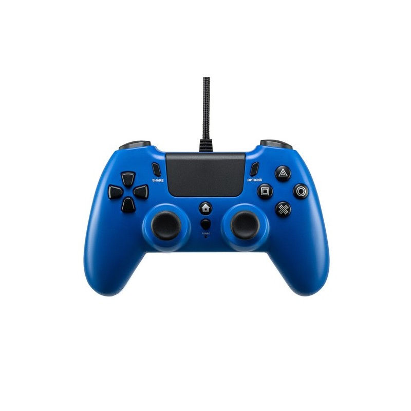 Qubick ACP40177 Gaming Controller Black, Blue USB Gamepad Analogue Digital PC, PlayStation 4, PlayStation 5