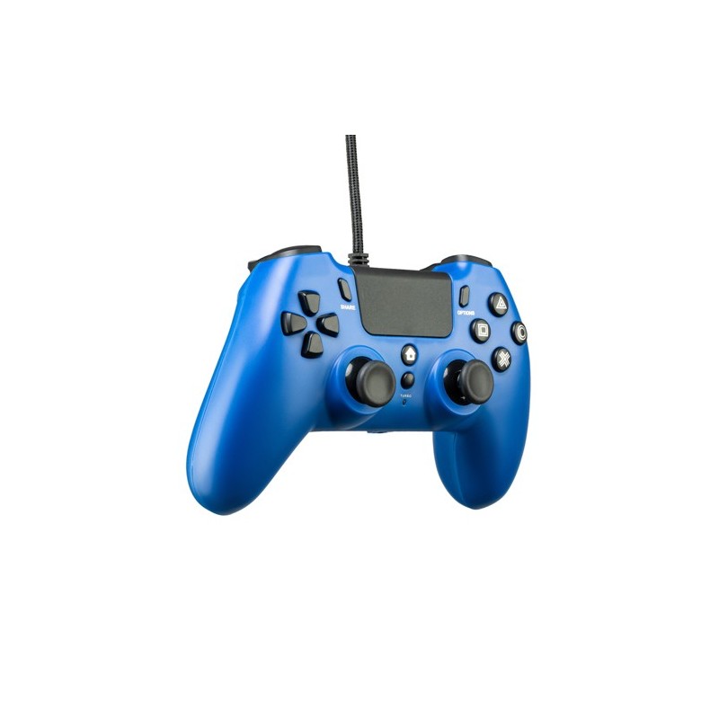 Qubick ACP40177 Gaming Controller Black, Blue USB Gamepad Analogue Digital PC, PlayStation 4, PlayStation 5