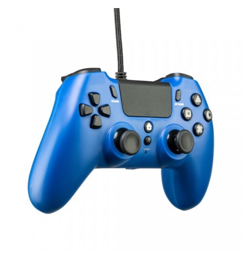 Qubick ACP40177 Gaming Controller Black, Blue USB Gamepad Analogue Digital PC, PlayStation 4, PlayStation 5