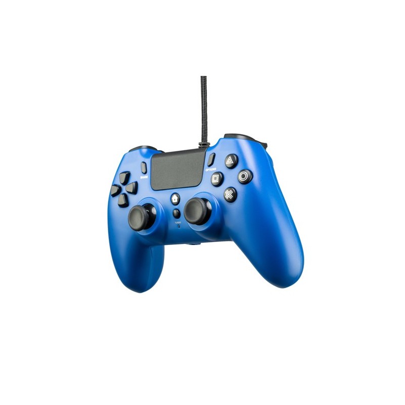 Qubick ACP40177 Gaming Controller Black, Blue USB Gamepad Analogue Digital PC, PlayStation 4, PlayStation 5