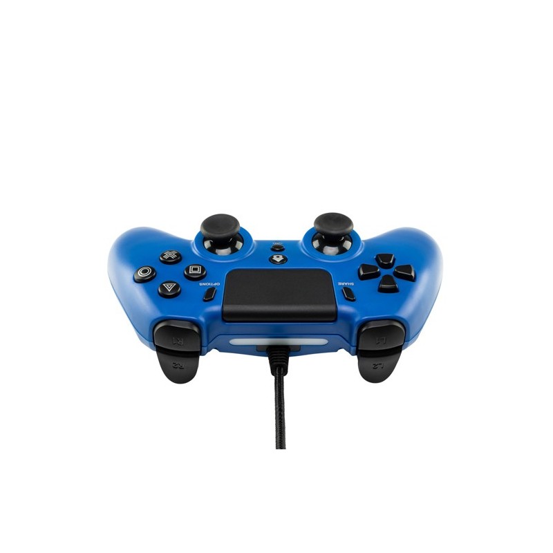 Qubick ACP40177 Gaming Controller Black, Blue USB Gamepad Analogue Digital PC, PlayStation 4, PlayStation 5