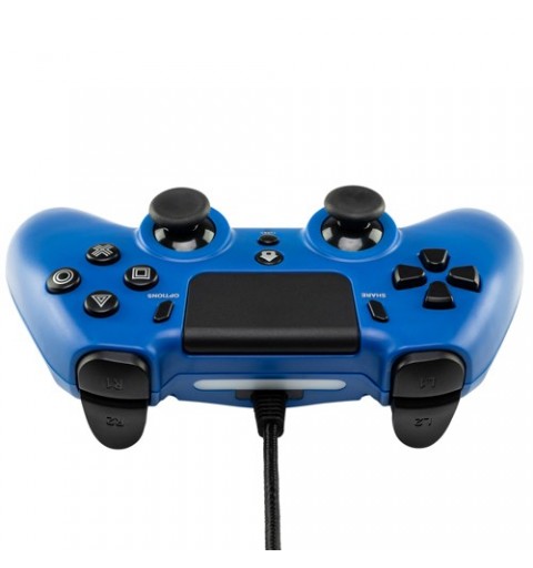 Qubick ACP40177 Gaming Controller Black, Blue USB Gamepad Analogue Digital PC, PlayStation 4, PlayStation 5