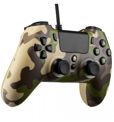 Qubick ACP40171 Gaming-Controller Camouflage USB Gamepad Analog Digital PC, PlayStation 4, PlayStation 5