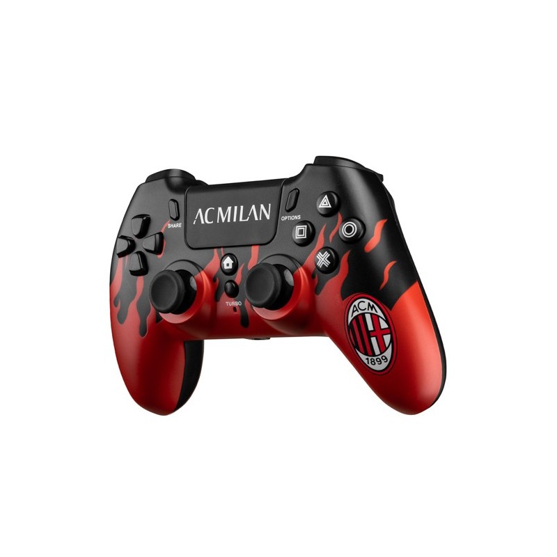 Qubick ACP40179 accessoire de jeux vidéo Noir, Rouge Manette de jeu Analogique Numérique PC, PlayStation 4, PlayStation 5