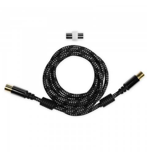 Ekon ECAN18MECOMFW cable coaxial 1,8 m Negro