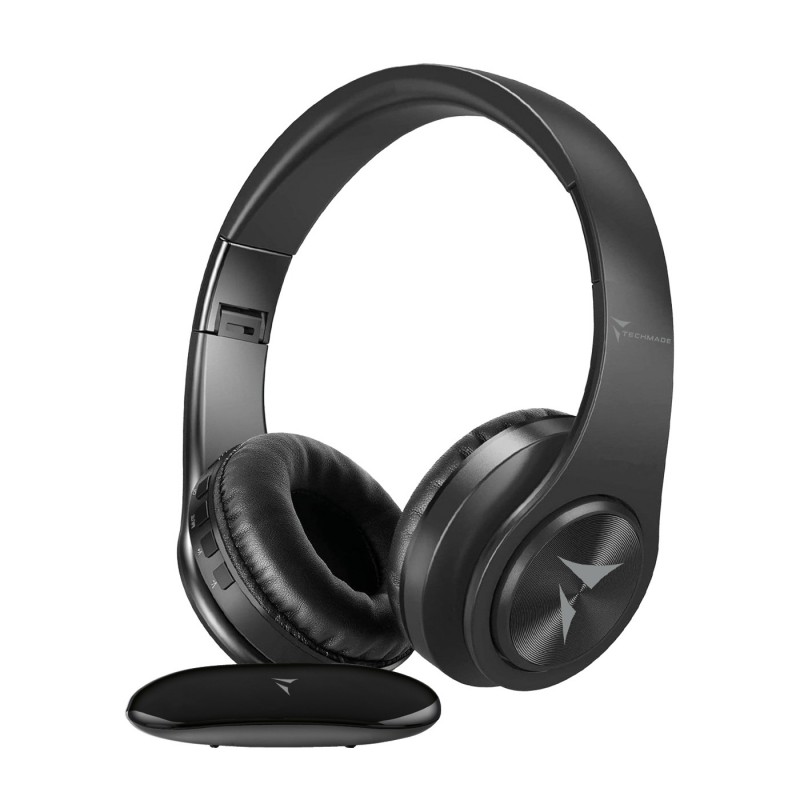 Techmade TM-YH690 Kopfhörer & Headset Kabellos Kopfband Musik Alltag Schwarz