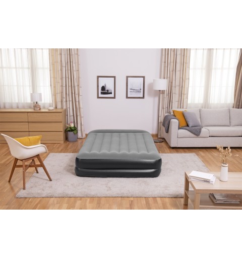 Bestway Tritech Air Mattress Queen with Built-in AC Pump and Antimicrobial Coating 2.03 m x 1.52 m x 46 cm