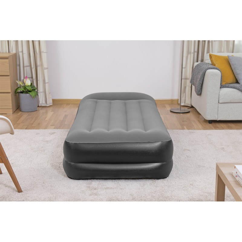 Bestway Tritech Air Mattress Twin with Built-in AC Pump and Antimicrobial Coating 1.91 m x 97 cm x 46 cm