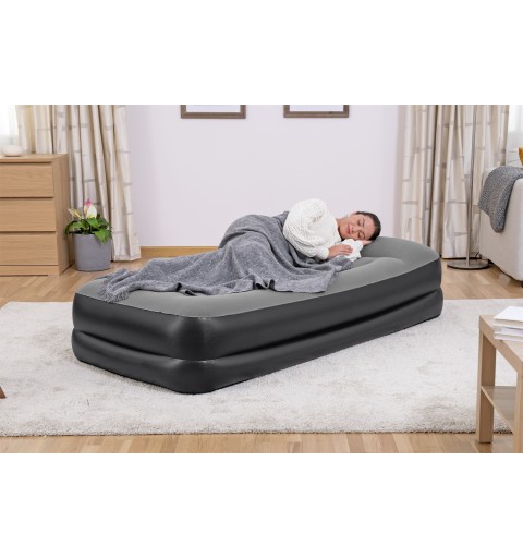 Bestway Tritech Air Mattress Twin with Built-in AC Pump and Antimicrobial Coating 1.91 m x 97 cm x 46 cm