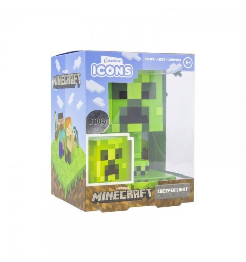 Minecraft Creeper Icon Light Lampada Paladone