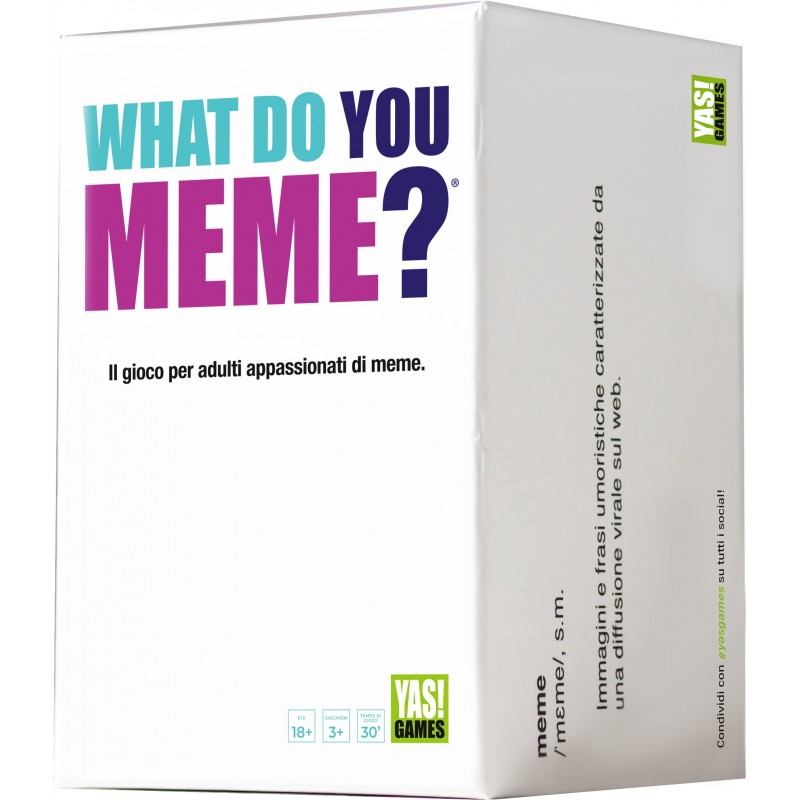 Rocco Giocattoli Yas!Games What Do You Meme? Carte de jeux