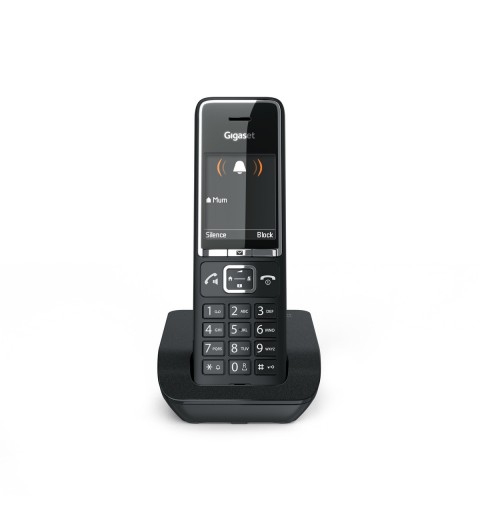 Gigaset COMFORT 550 Teléfono DECT analógico Identificador de llamadas Negro