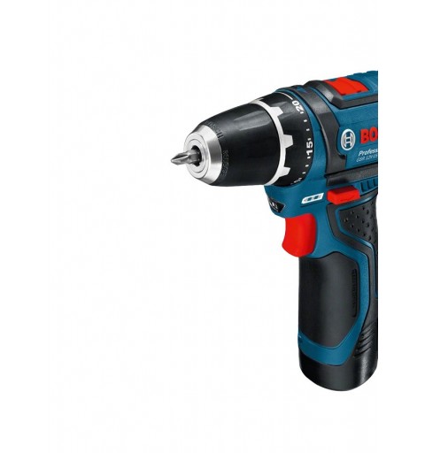 Bosch Akku-Bohrschrauber 12 V Li-Ion 1300 tr min Noir, Bleu, Rouge