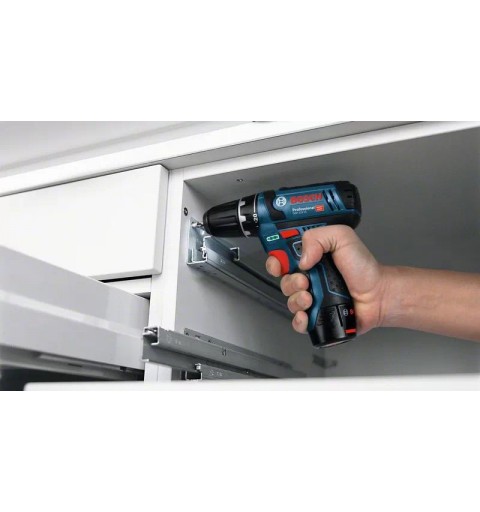 Bosch Akku-Bohrschrauber 12 V Li-Ion 1300 RPM Schwarz, Blau, Rot