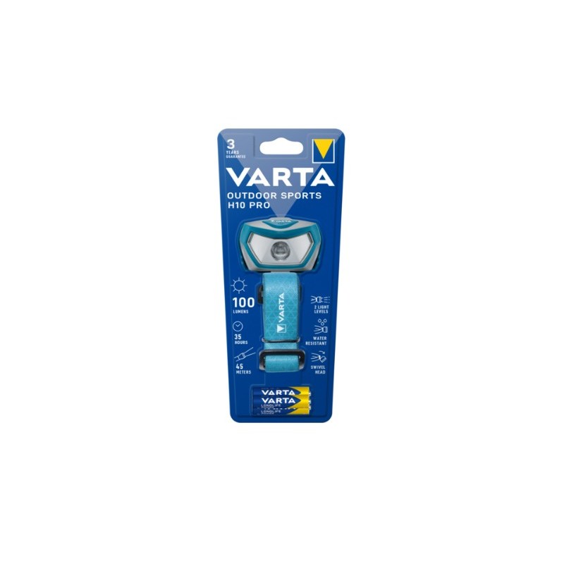 Varta 16650 101 421 linterna Color aguamarina Linterna con cinta para cabeza LED