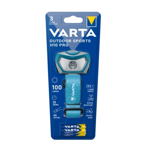 Varta 16650 101 421 linterna Color aguamarina Linterna con cinta para cabeza LED