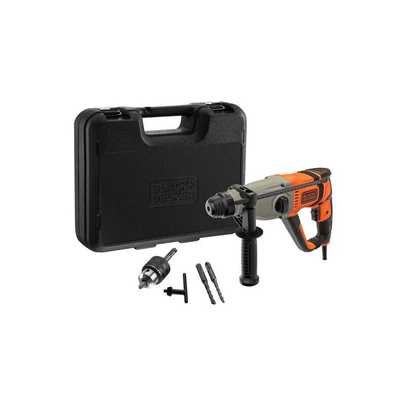 Black & Decker BEHS02K-QS taladro 1200 RPM SDS Plus Gris, Naranja