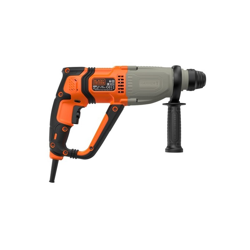 Black & Decker BEHS02K-QS taladro 1200 RPM SDS Plus Gris, Naranja