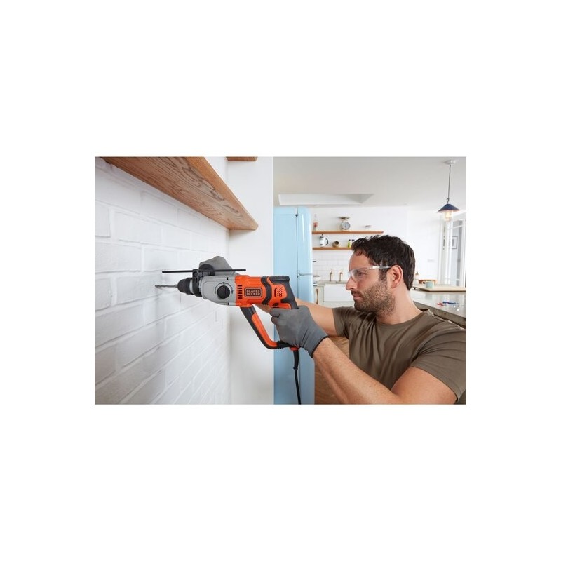 Black & Decker BEHS02K-QS taladro 1200 RPM SDS Plus Gris, Naranja