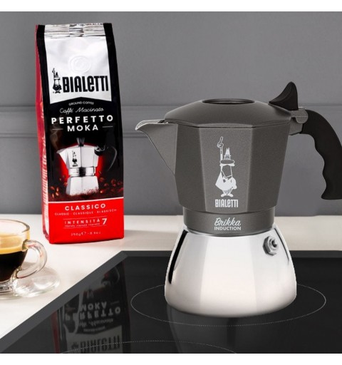 Bialetti Brikka Induction Moka pot Black, Stainless steel