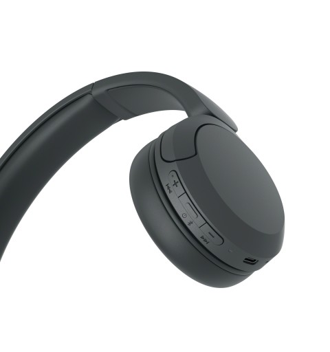 Sony Cuffie Bluetooth wireless WH-CH520 - Durata della batteria fino a 50 ore con ricarica rapida, stile on-ear - Nero