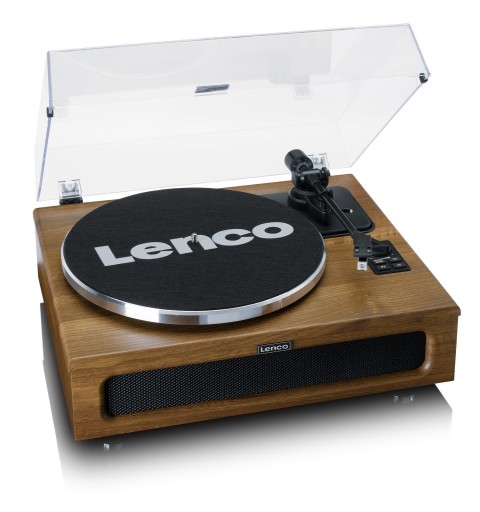 Lenco LS-410WA Plattenspieler Audio-Plattenspieler mit Riemenantrieb Braun