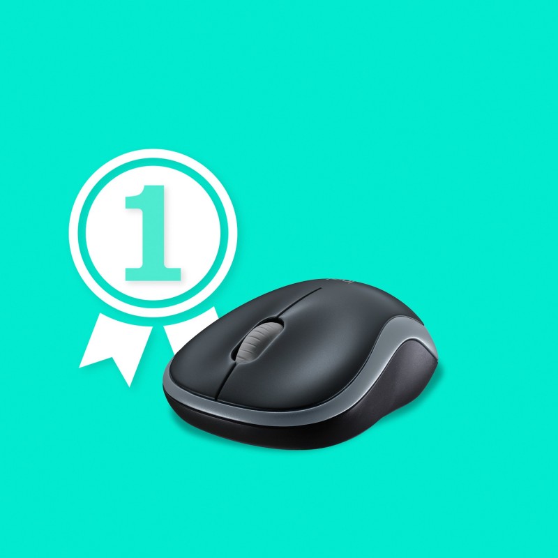 Logitech M185 mouse Ambidextrous RF Wireless Optical 1000 DPI