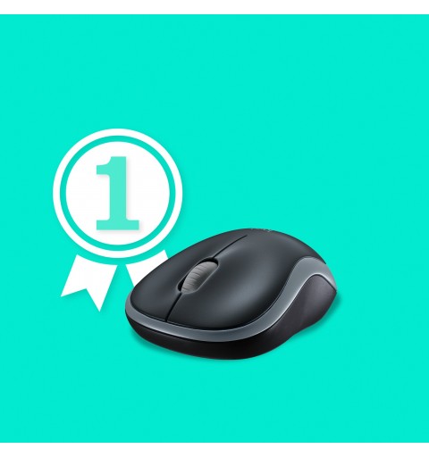 Logitech M185 mouse Ambidextrous RF Wireless Optical 1000 DPI