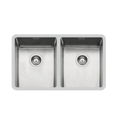 Foster KE.2V.34+34.ST Undermount sink Rectangular Stainless steel