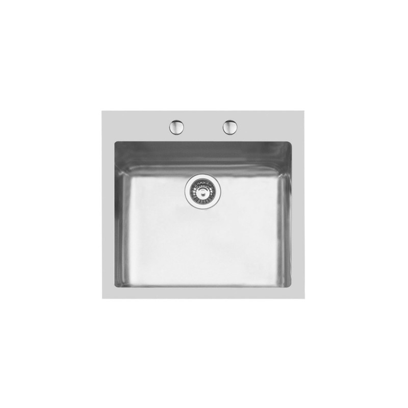 Foster KE Filotop 2265 050 Top-mounted sink Rectangular Stainless steel