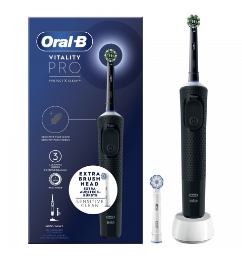 Oral-B Vitality Pro Erwachsener Rotierende-vibrierende Zahnbürste Schwarz