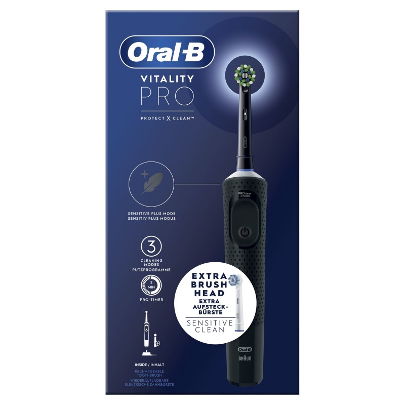 Oral-B Vitality Pro Erwachsener Rotierende-vibrierende Zahnbürste Schwarz