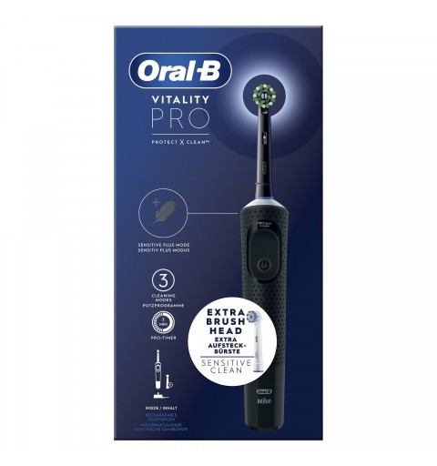 Oral-B Vitality Pro Erwachsener Rotierende-vibrierende Zahnbürste Schwarz