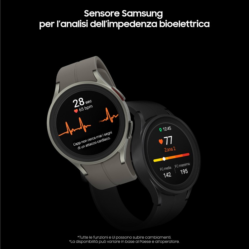 Samsung Galaxy Watch5 Pro 3.56 cm (1.4") Super AMOLED 45 mm Titanium GPS (satellite)