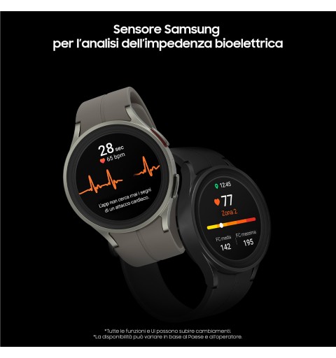 Samsung Galaxy Watch5 Pro 3,56 cm (1.4") Super AMOLED 45 mm Titane GPS (satellite)