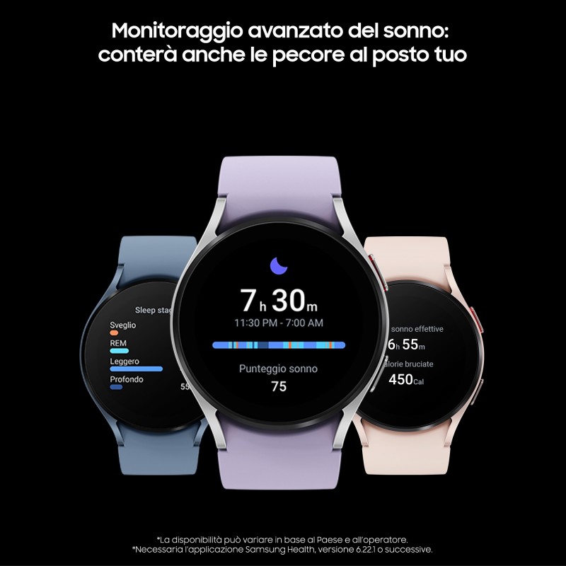 Samsung Galaxy Watch5 3,56 cm (1.4") Super AMOLED 44 mm Azul GPS (satélite)