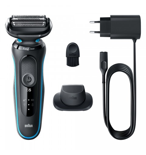 Braun Series 5 51-M1200s Rasoio Trimmer Nero, Blu