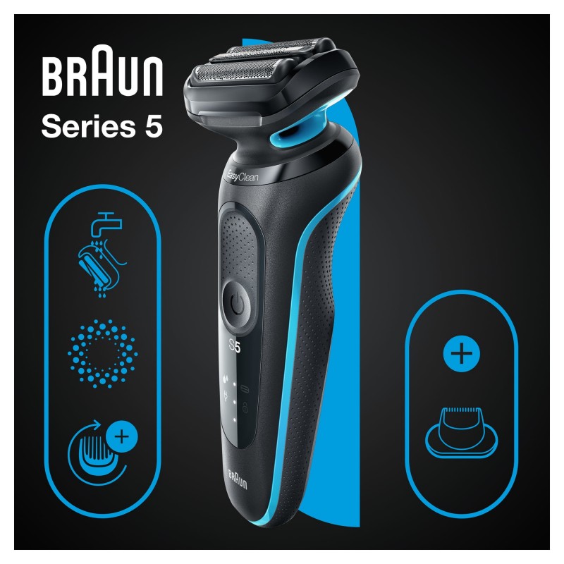 Braun Series 5 Rasoio Elettrico Uomo Wet & Dry 