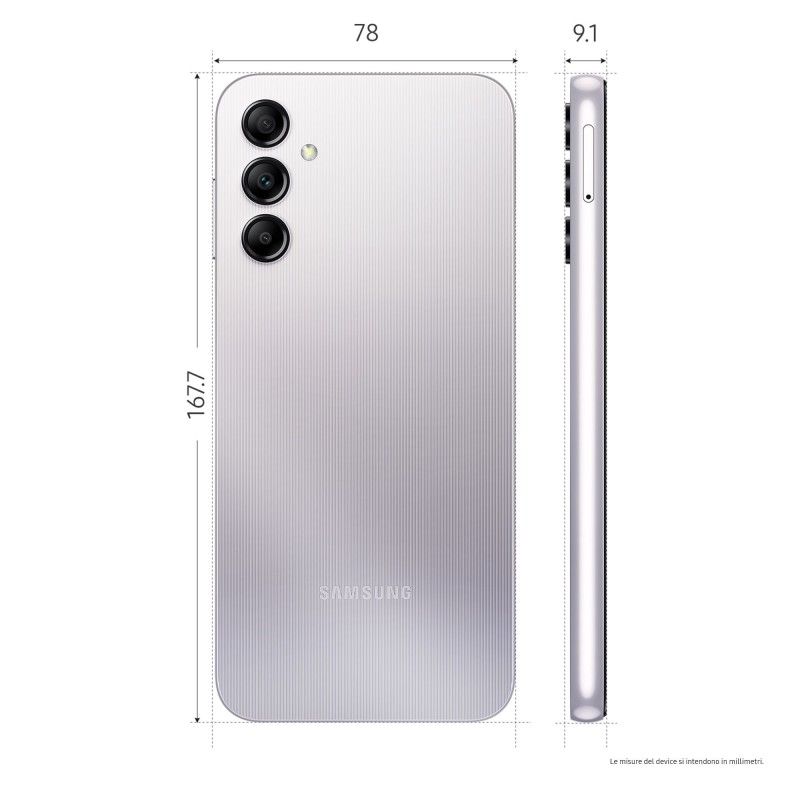 Samsung Galaxy A14 16,8 cm (6.6") Double SIM Android 13 4G USB Type-C 4 Go 128 Go 5000 mAh Argent