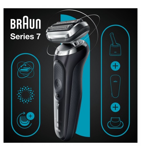 Braun Series 7 71-N7200cc Rasoir à grille Tondeuse Noir