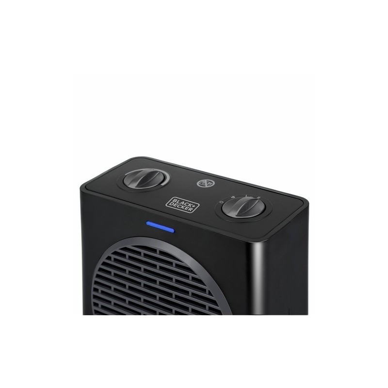 Black & Decker BXSH1500E calefactor eléctrico Interior Negro 1500 W Ventilador eléctrico