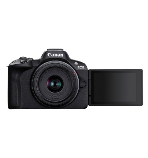 Canon EOS R50, Black + RF-S 18-45mm F4.5-6.3 IS STM Kit MILC 24,2 MP CMOS 6000 x 4000 Pixeles Negro