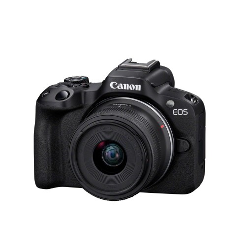 Canon EOS R50, Black + RF-S 18-45mm F4.5-6.3 IS STM Kit MILC 24,2 MP CMOS 6000 x 4000 Pixeles Negro