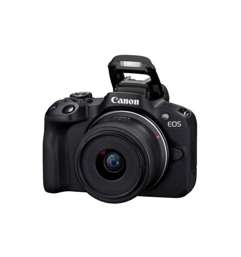 Canon EOS R50, Black + RF-S 18-45mm F4.5-6.3 IS STM Kit MILC 24,2 MP CMOS 6000 x 4000 pixels Noir