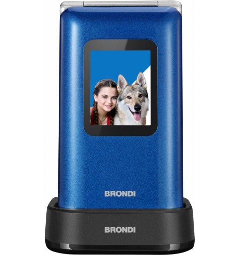 Brondi Amico Prezioso 7,11 cm (2.8 Zoll) Blau Seniorentelefon