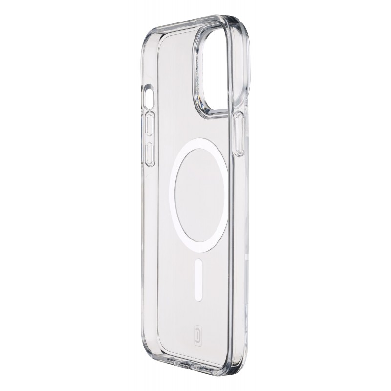 Cellularline Gloss Mag mobile phone case 15.5 cm (6.1") Cover Transparent, White