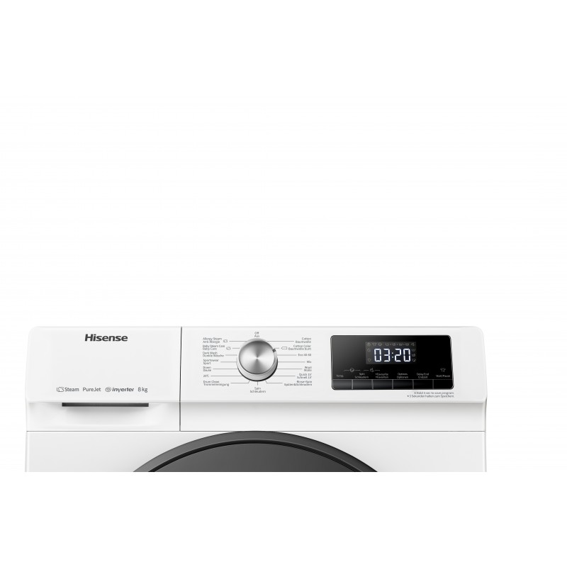 Hisense WFQA8014EVJM lavadora Carga frontal 8 kg 1400 RPM A Blanco