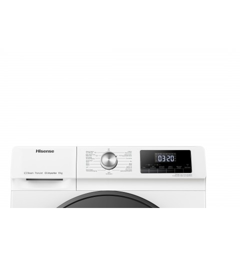 Hisense WFQA8014EVJM lavatrice Caricamento frontale 8 kg 1400 Giri min A Bianco