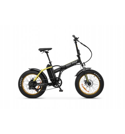 Argento e-Mobility MiniMax Black, Yellow Aluminium One Size 50.8 cm (20") 26 kg Lithium-Ion (Li-Ion)